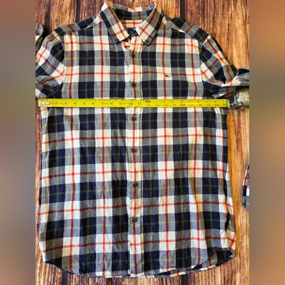 Vineyard Vines Men's Size Medium Classic Fit Whale Shirt Plaid Cotton Button - Picture 8 of 9
